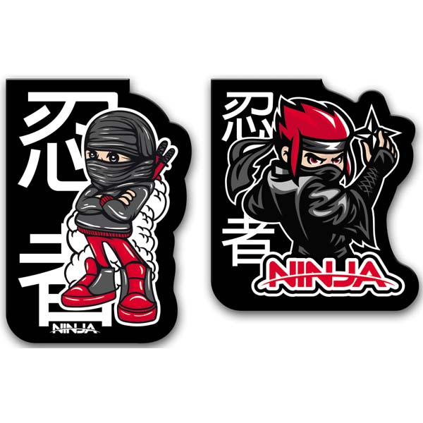 Закладка д/книг магнитная devente "ninja" 2шт.