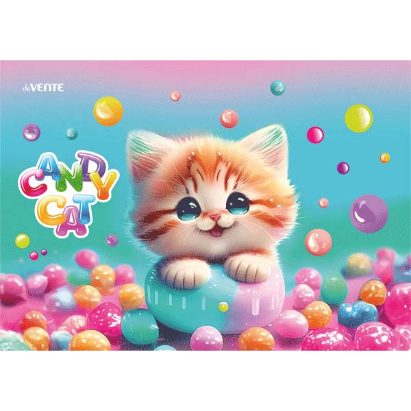 Дощечка для пластилина devente "candy cat" 330х230мм пластик