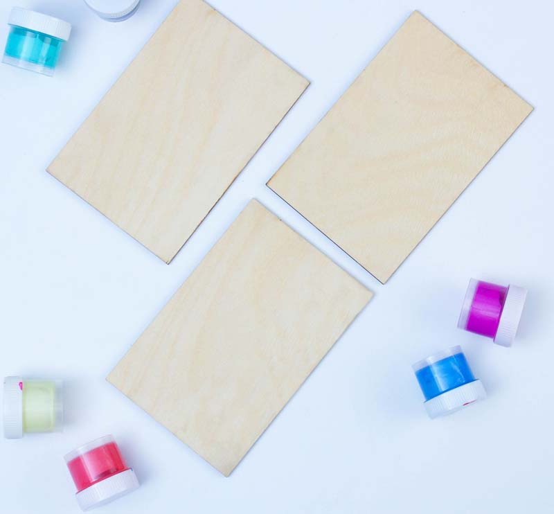 Набор заготовок для творчества "прямоугольник" 10х15см 3шт