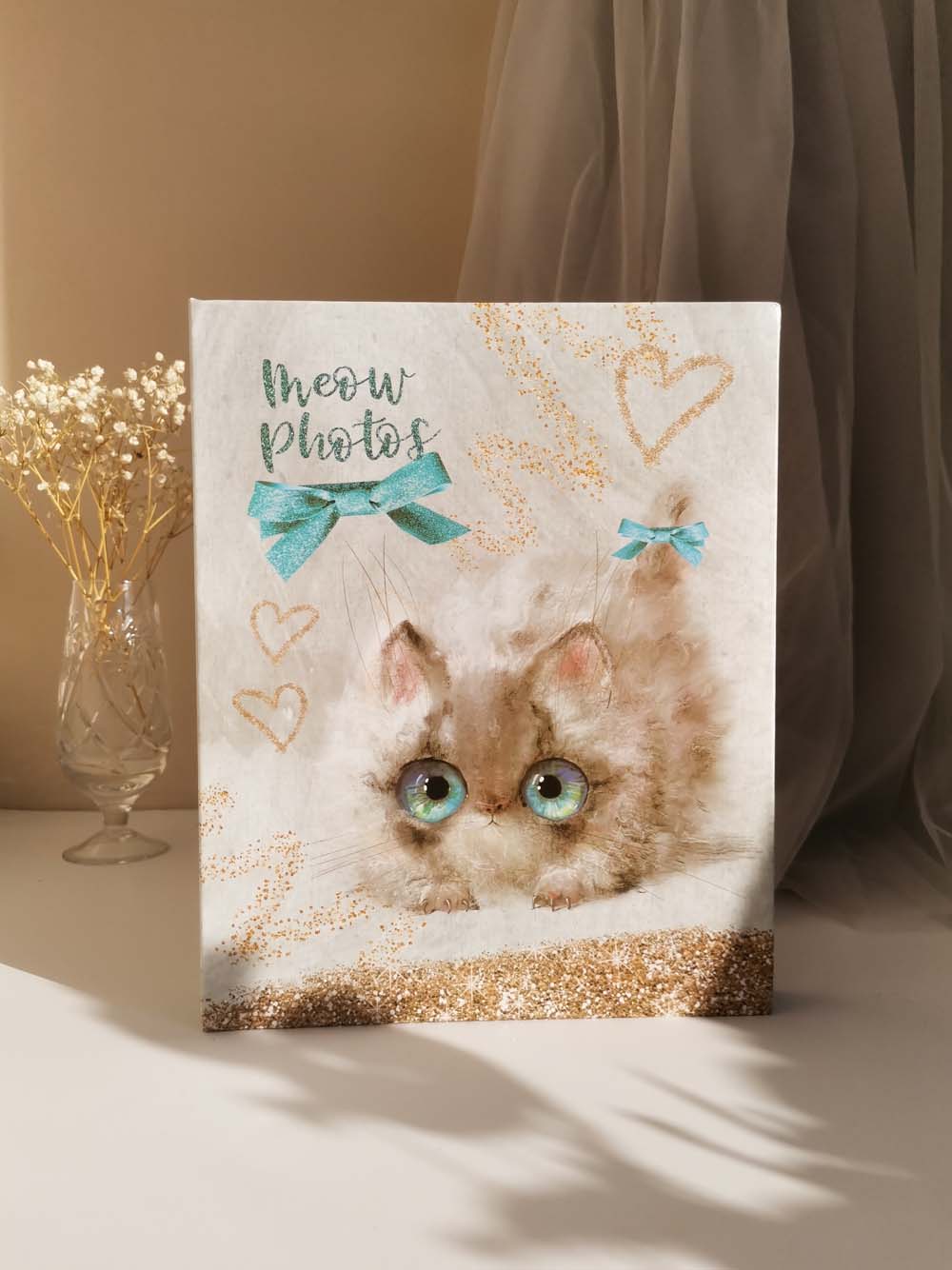 альбом для фото на 200 ф. 10х15см "белый котёнок" Альбом для фото на 200 ф. 10х15см "белый котёнок"