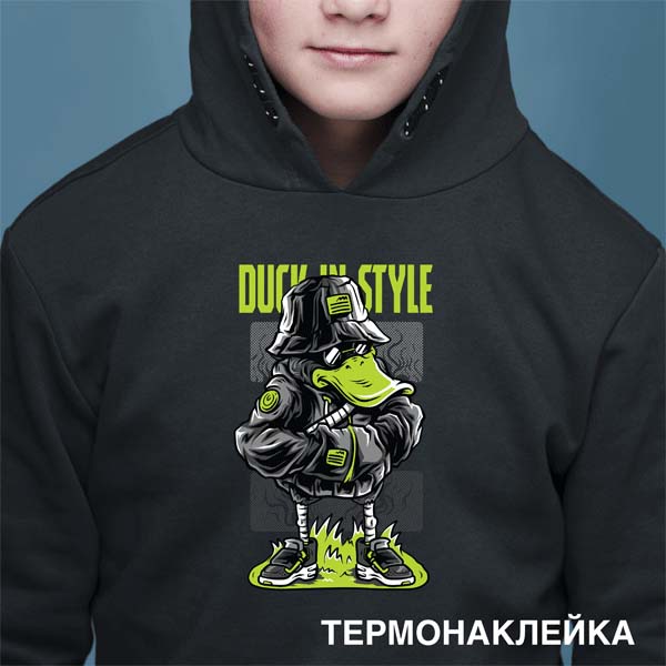 Термонаклейка на ткань devente "cool duck" 10,4х17см