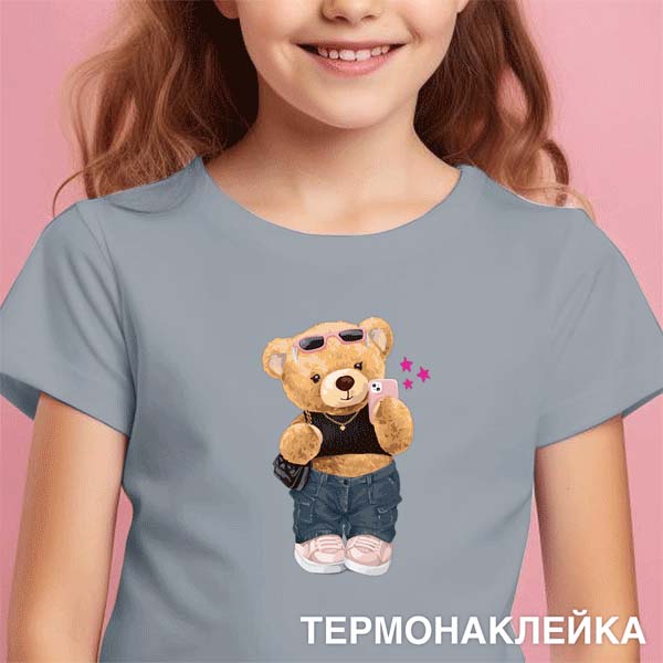 Термонаклейка на ткань devente "teddy bear" 11х17см