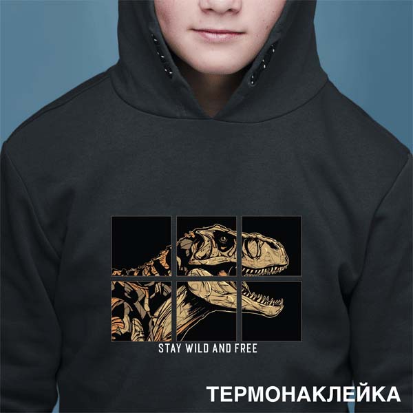 Термонаклейка на ткань devente "t-rex" 17,5х12,6см