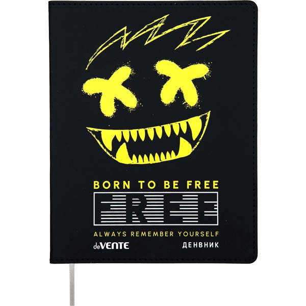 Дневник универс. интегр.обл. "born to be free" (devente) кож.зам.