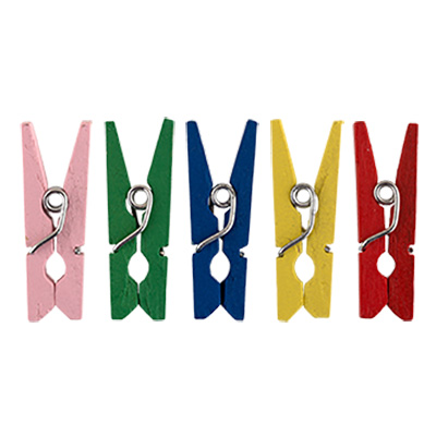 Элемент декор. прищепки "mr. painter" "яркое ассорти" 2,5см 25шт