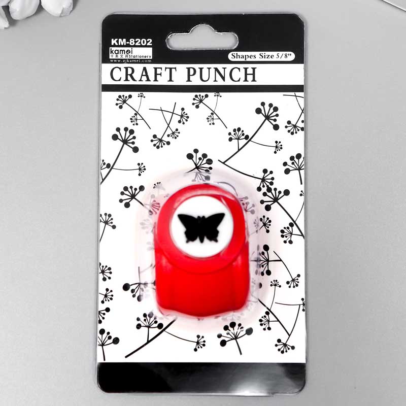 Дырокол фигурный "бабочка" микс 1,5см