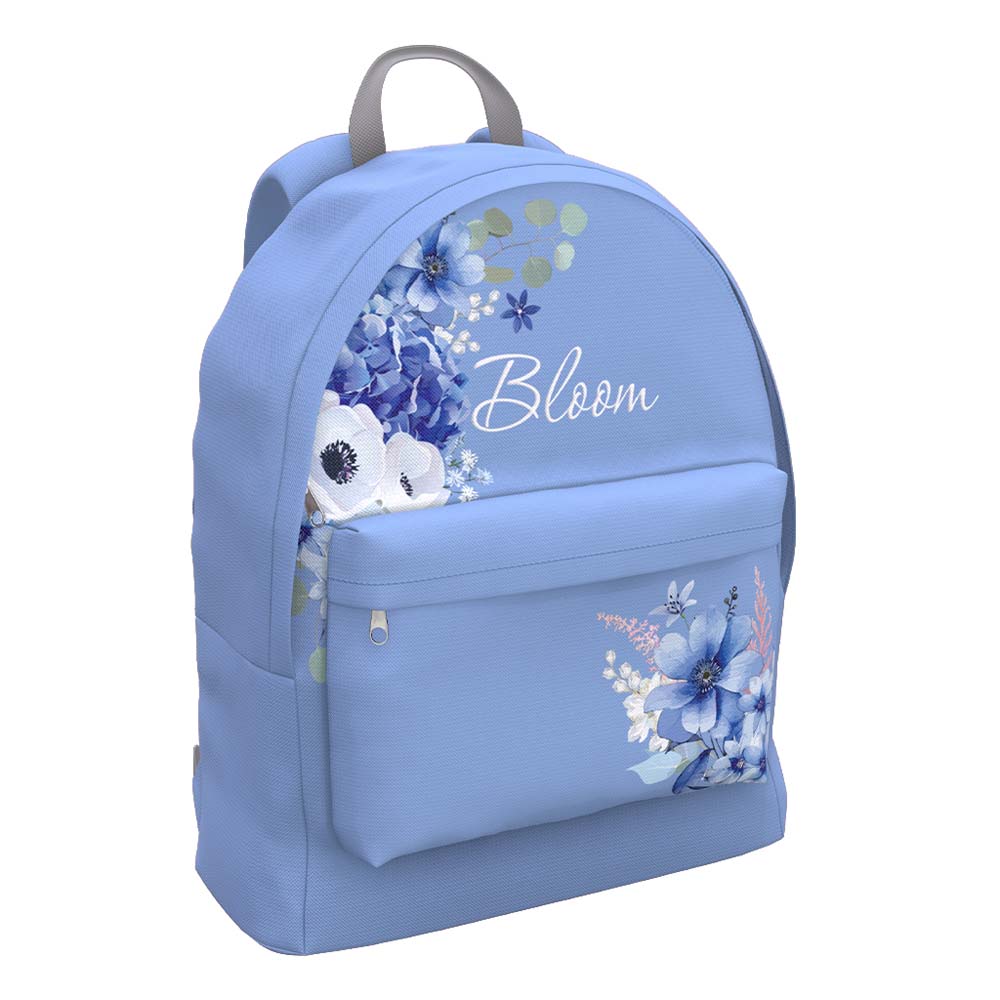 Рюкзак erich krause "easy line. pastel bloom" light blue 29х39х13см мяг.спинка