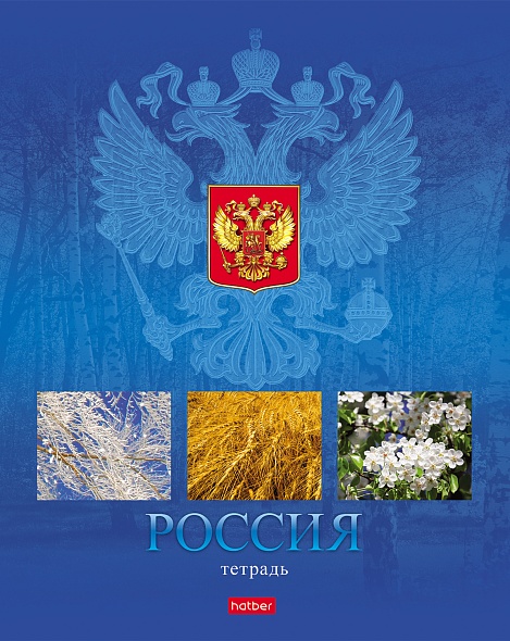 Тетрадь 48 л. кл. "россия" ("хатбер") б/б асс-т