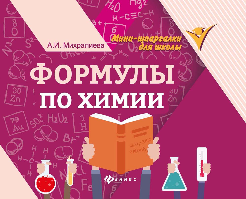 Справочник "формулы по химии. мини шпаргалки для школы" (феникс+)