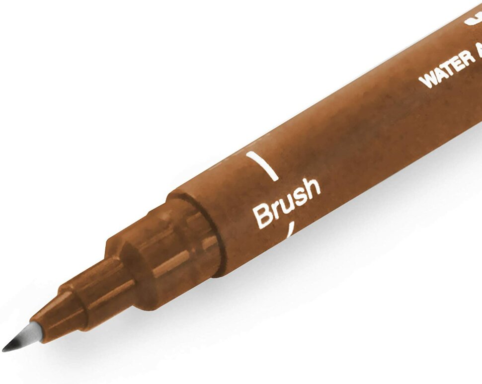 Линер uni pin brush 200s сепия