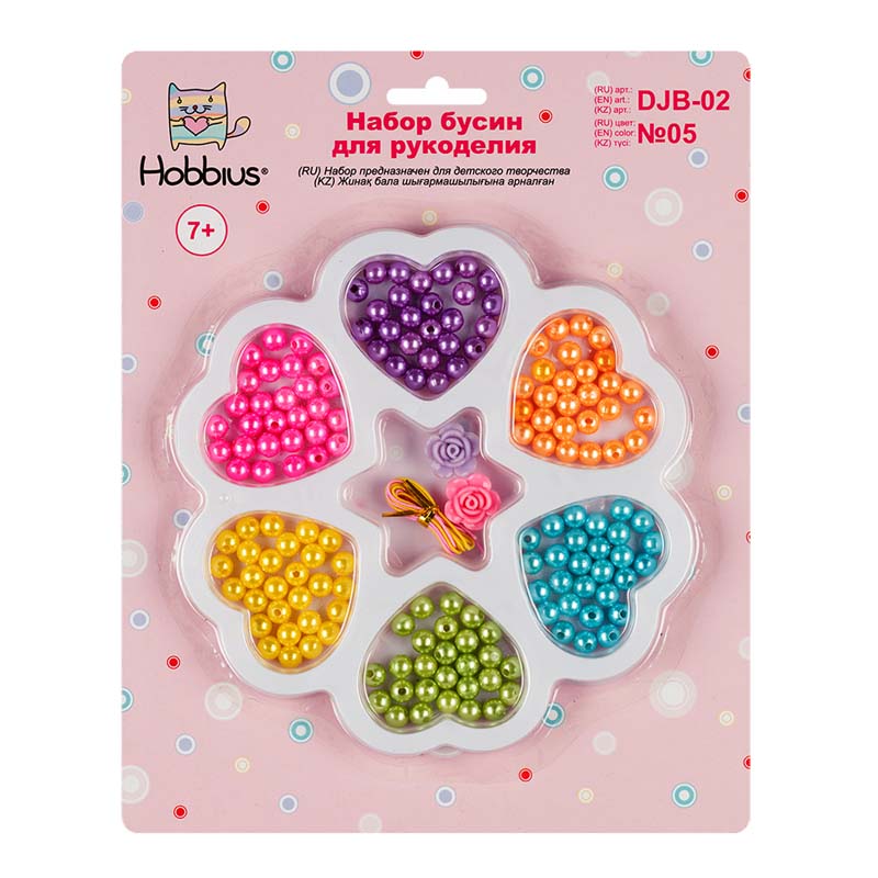 Набор для рукоделия "hobbius" цветок djb-02 ассорти №5