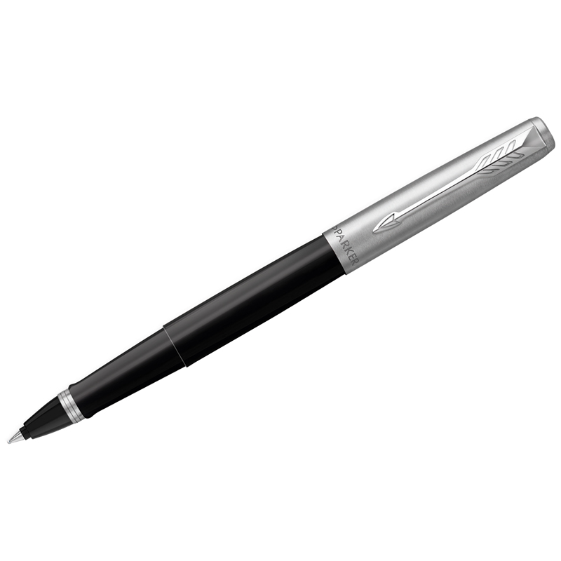 Ручка роллер подар. parker "jotter originals black chrome ct" черные чернила