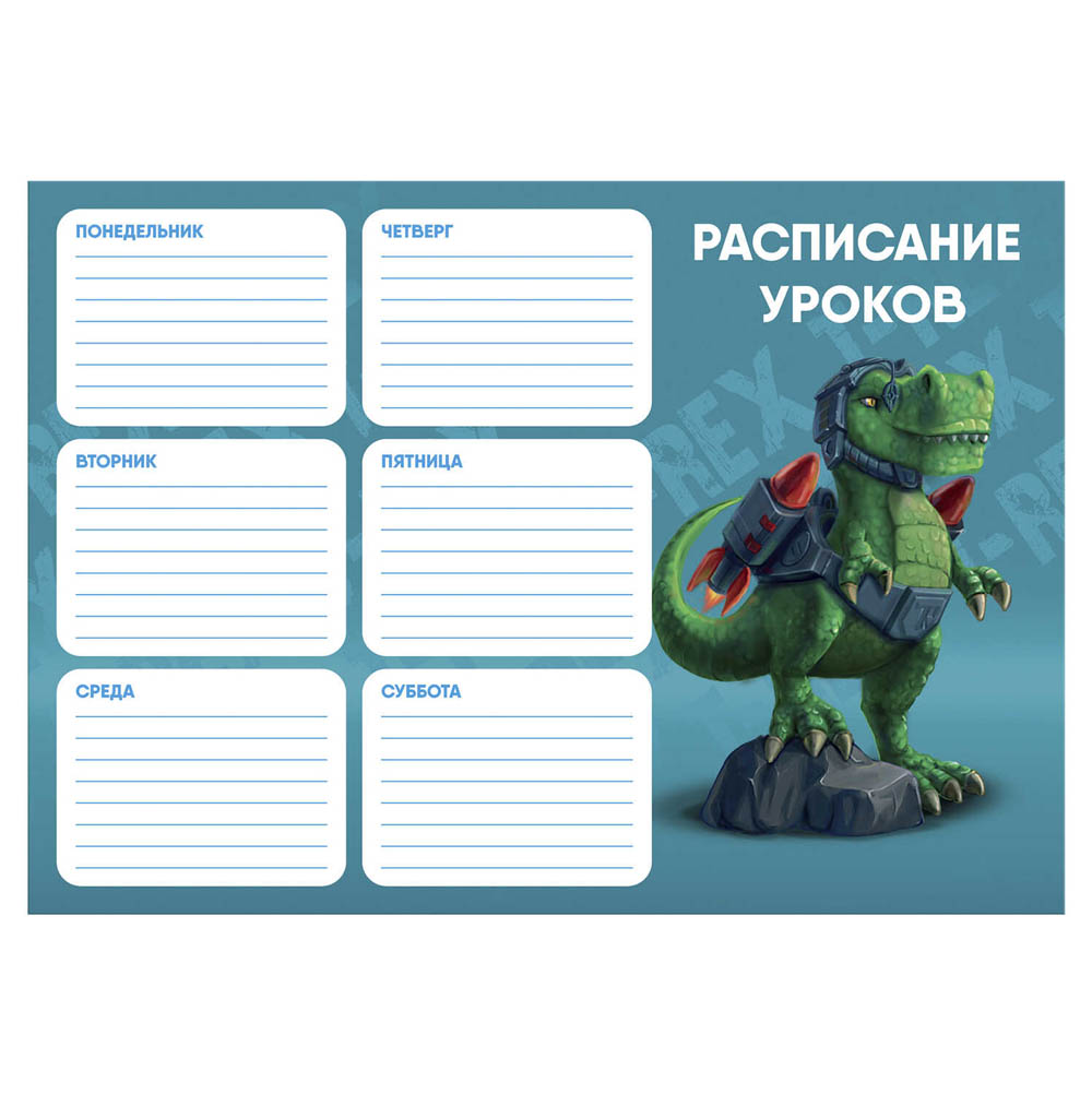 Расписание уроков а4 "дино боец"
