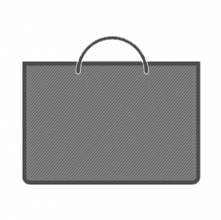 Папка-портфель для чертежей а3 серая пластик