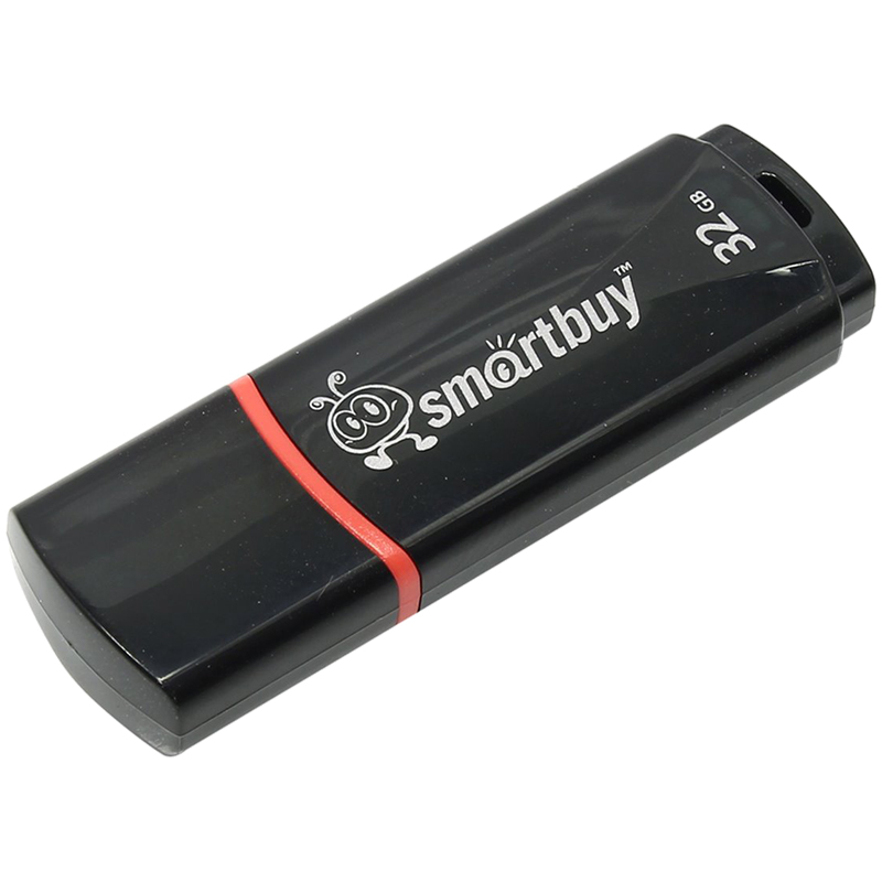 Флэш-накопитель usb2.0 32 гб "smartbuy" "crown" черн.