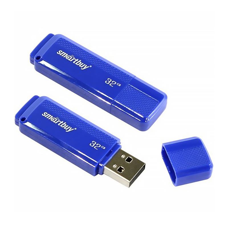 Флэш-накопитель usb2.0 32 гб "smartbuy" "dock" син.