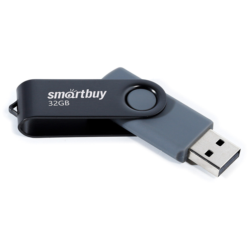 Флэш-накопитель usb2.0 32 гб "smartbuy" "twist" черн.