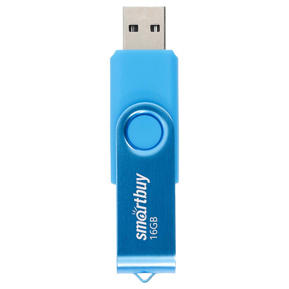 Флэш-накопитель usb2.0 16 гб "smartbuy" "twist" син.