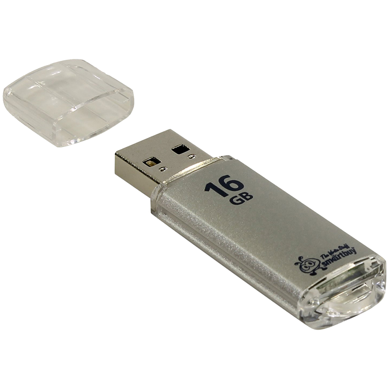 Флэш-накопитель usb2.0 16 гб "smartbuy" "v-cut" сер.