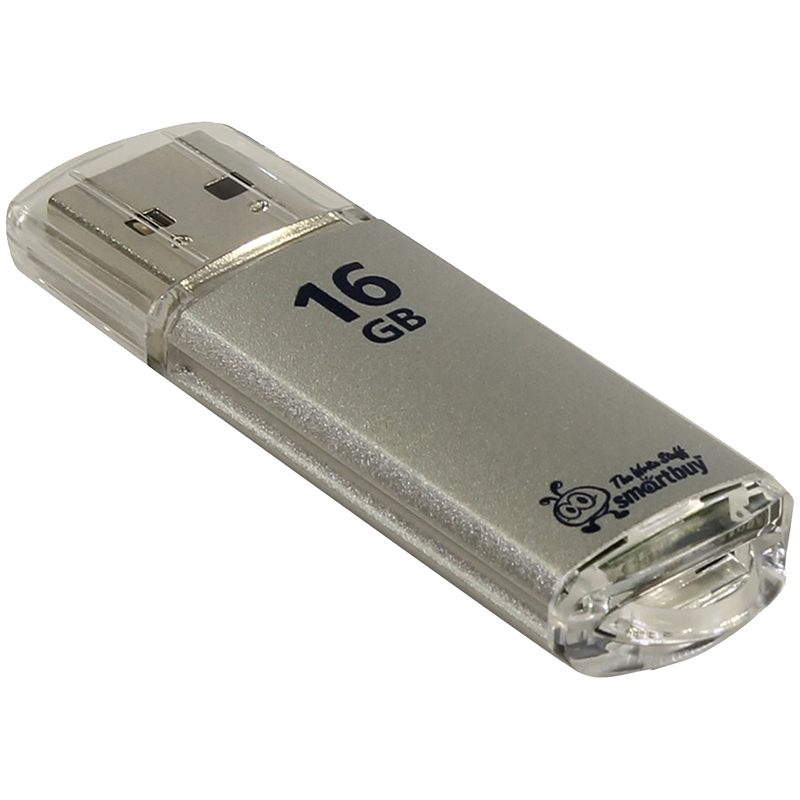 Флэш-накопитель usb2.0 16 гб "smartbuy" "v-cut" сер.