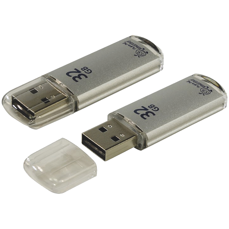 Флэш-накопитель usb2.0 32 гб "smartbuy" "v-cut" сер.