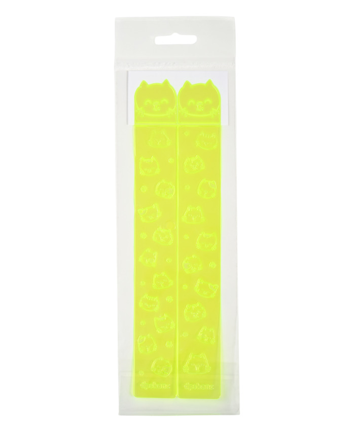 закладки-ляссе самоклеящиеся "кот" неон желтый 2шт Закладки-ляссе самоклеящиеся "кот" неон желтый 2шт