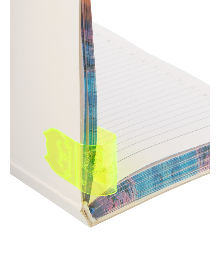 Закладки-ляссе самоклеящиеся "кот" неон желтый 2шт