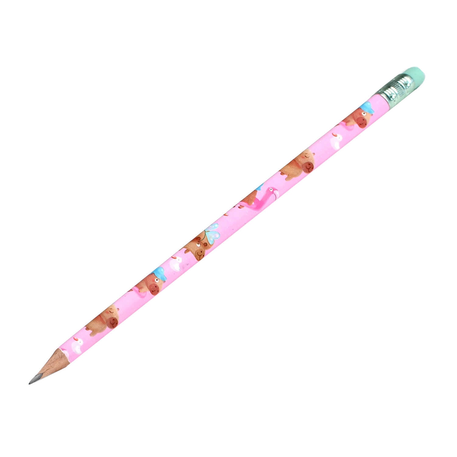 Карандаш чернограф. феникс+ "капибара-милашка" hb деревян. трёхгран. асс-т