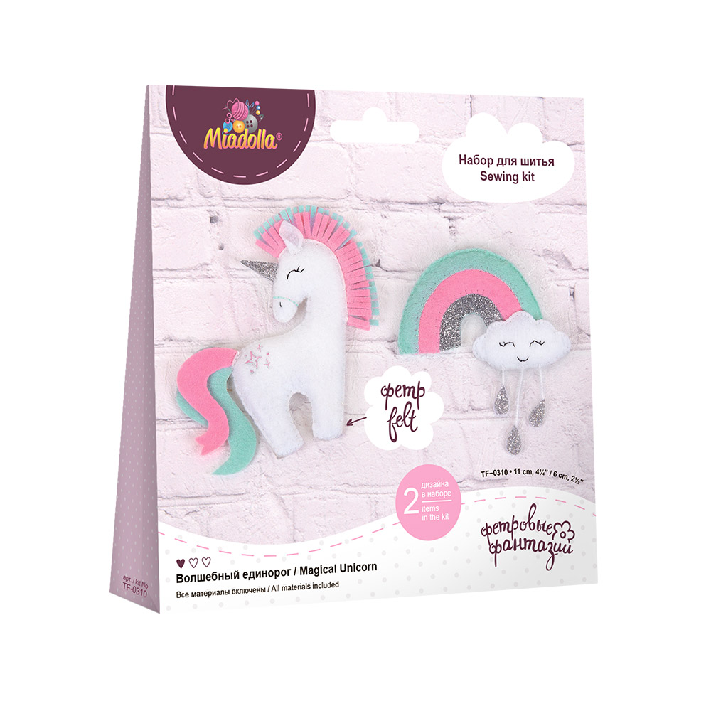 Набор д/изготов.игр.miadolla "волшебный единорог"
