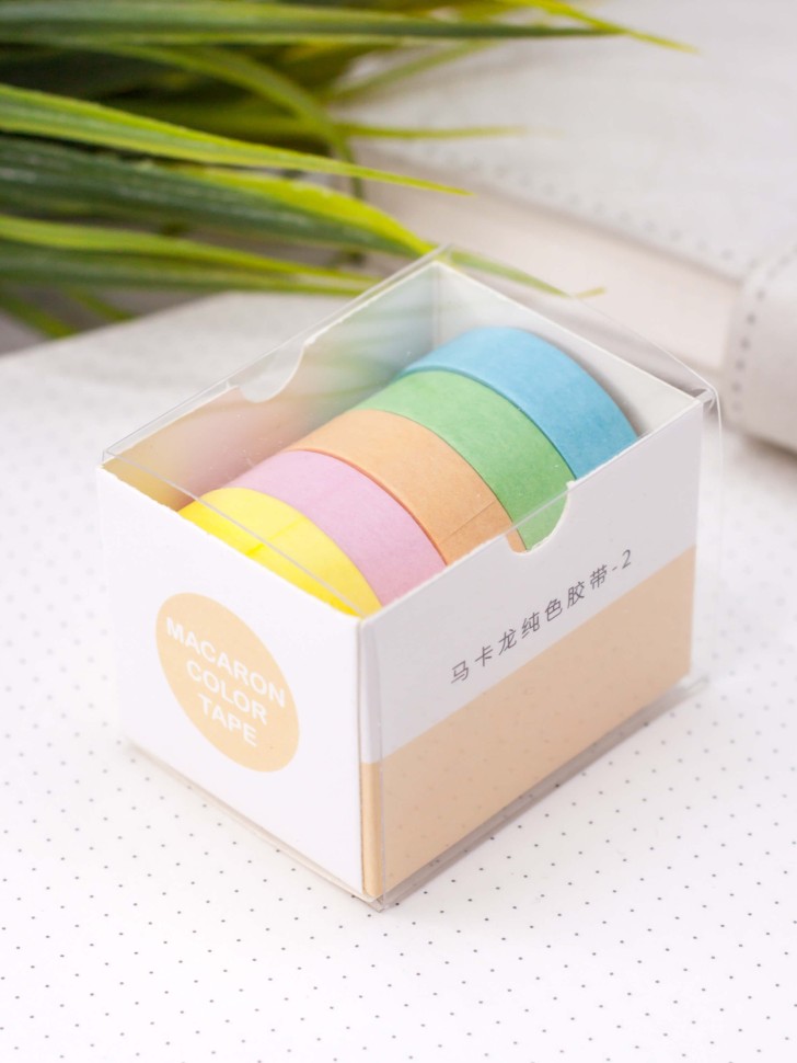 Набор клейкой ленты декор. "multicolor tone" rainbow mix