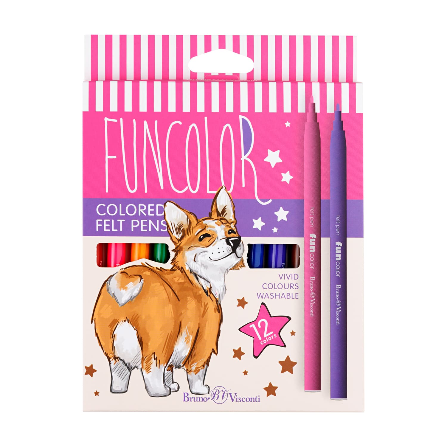 Фломастеры "bruno visconti "funcolor" 12 цв.