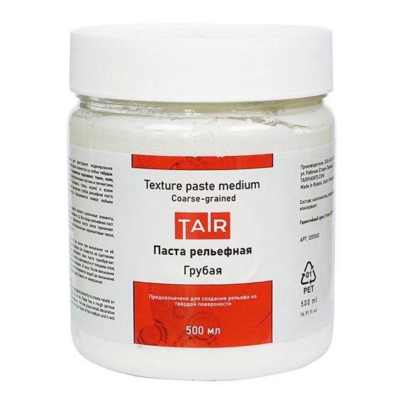 паста акриловая рельефная грубая 500мл Паста акриловая рельефная грубая 500мл