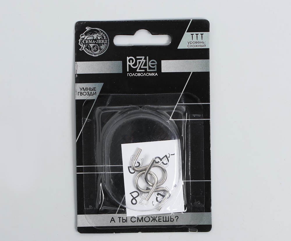 Игра головоломка "раздели на части" мини металл. асс-т