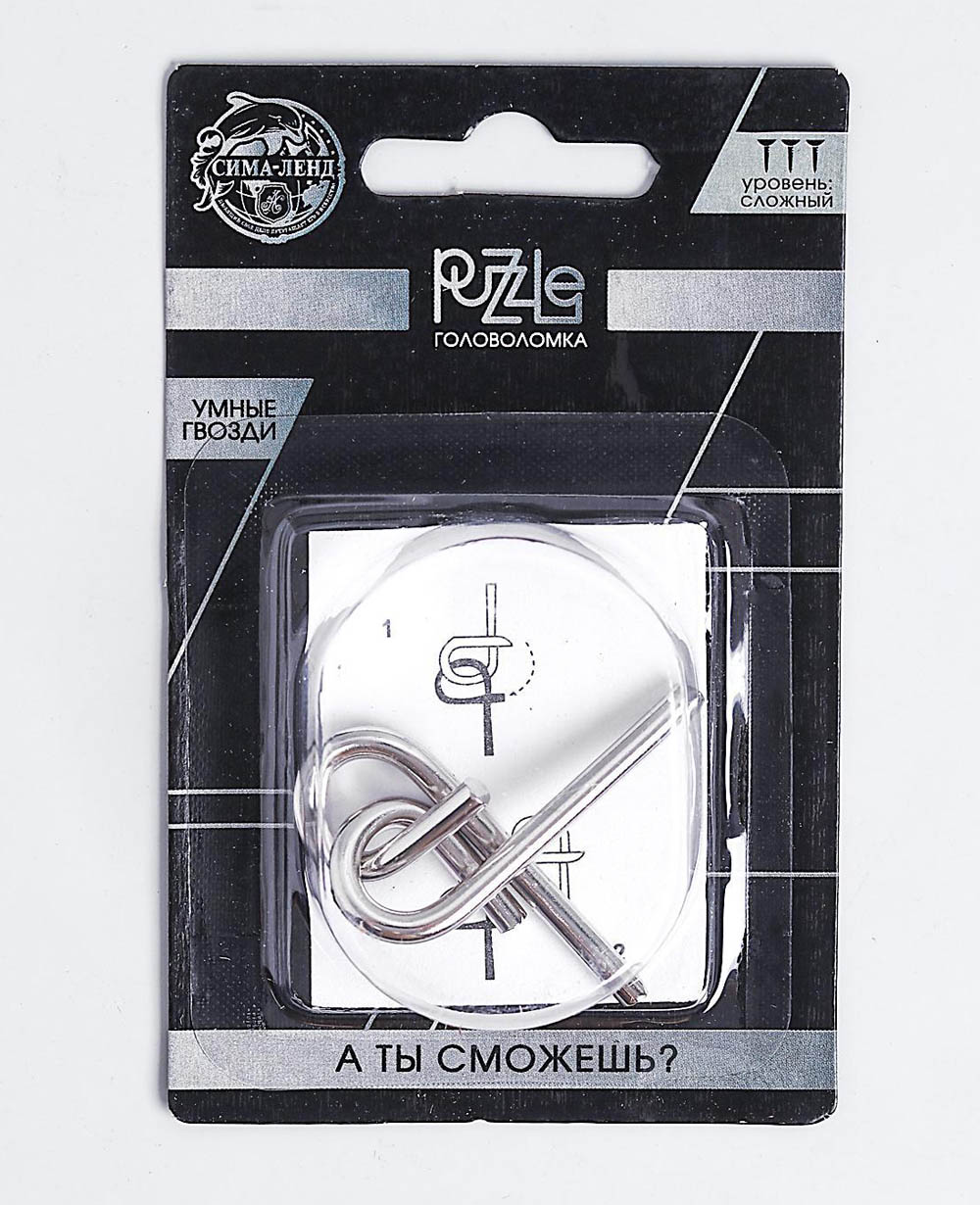 Игра головоломка "умные гвозди" №4