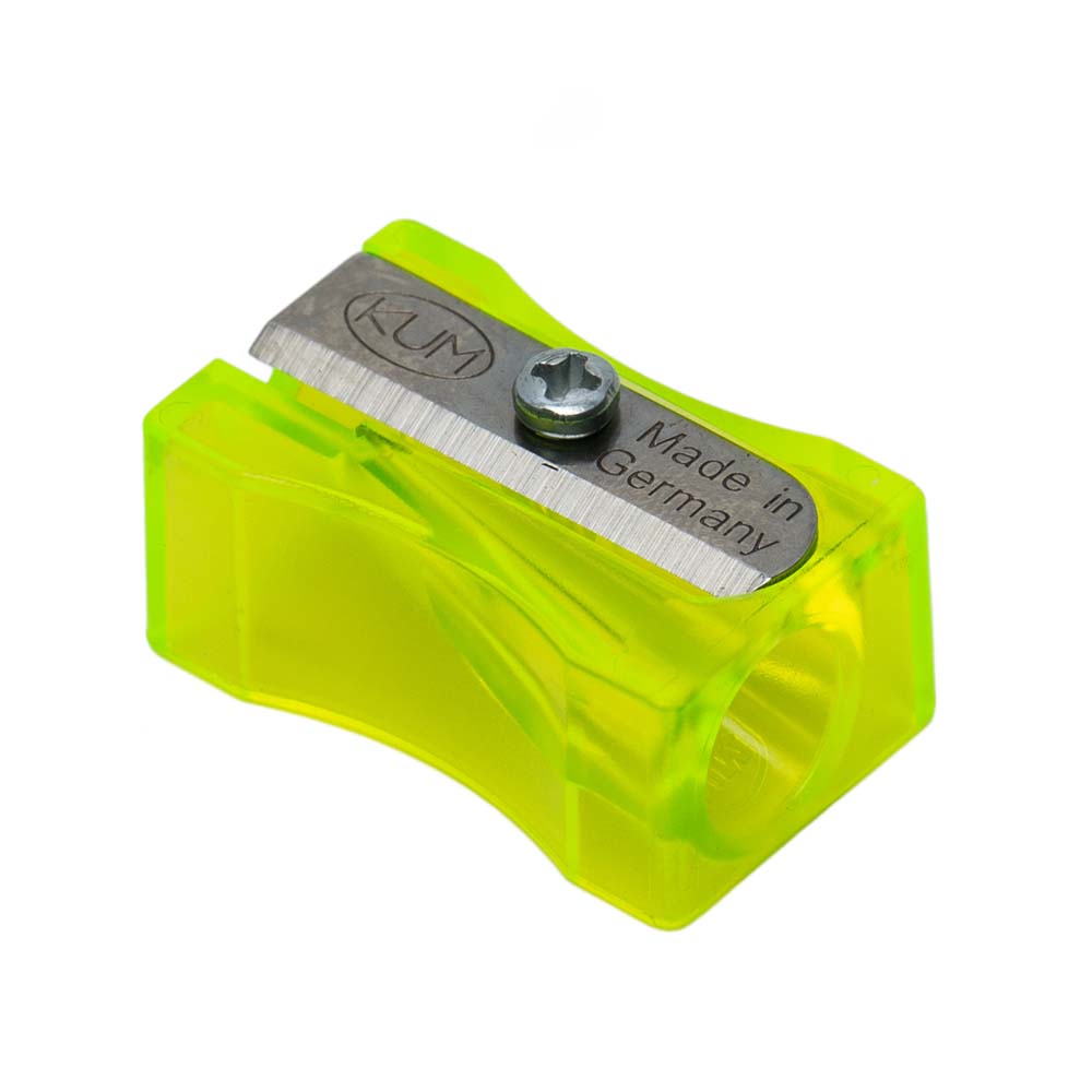Точилка "kum" прямоугольная флюор.прозр. (германия)