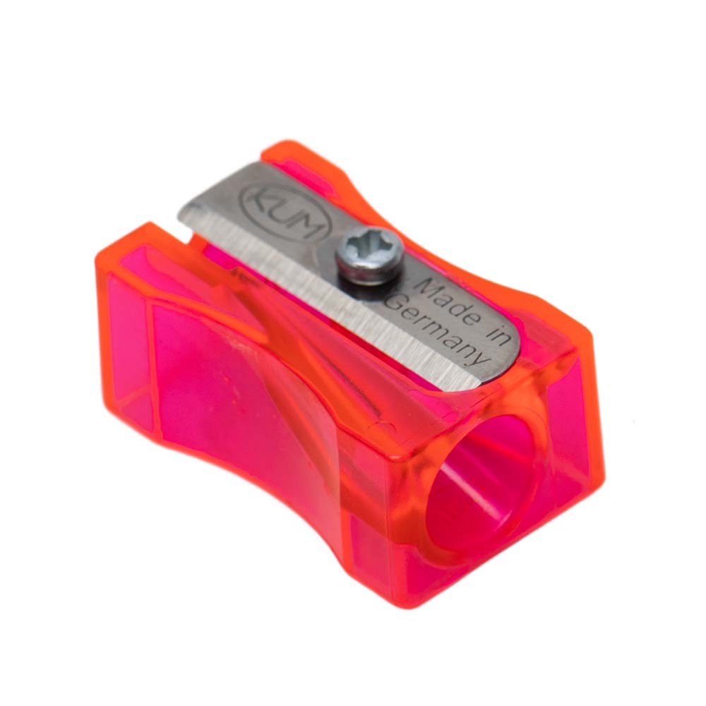 Точилка "kum" прямоугольная флюор.прозр. (германия)