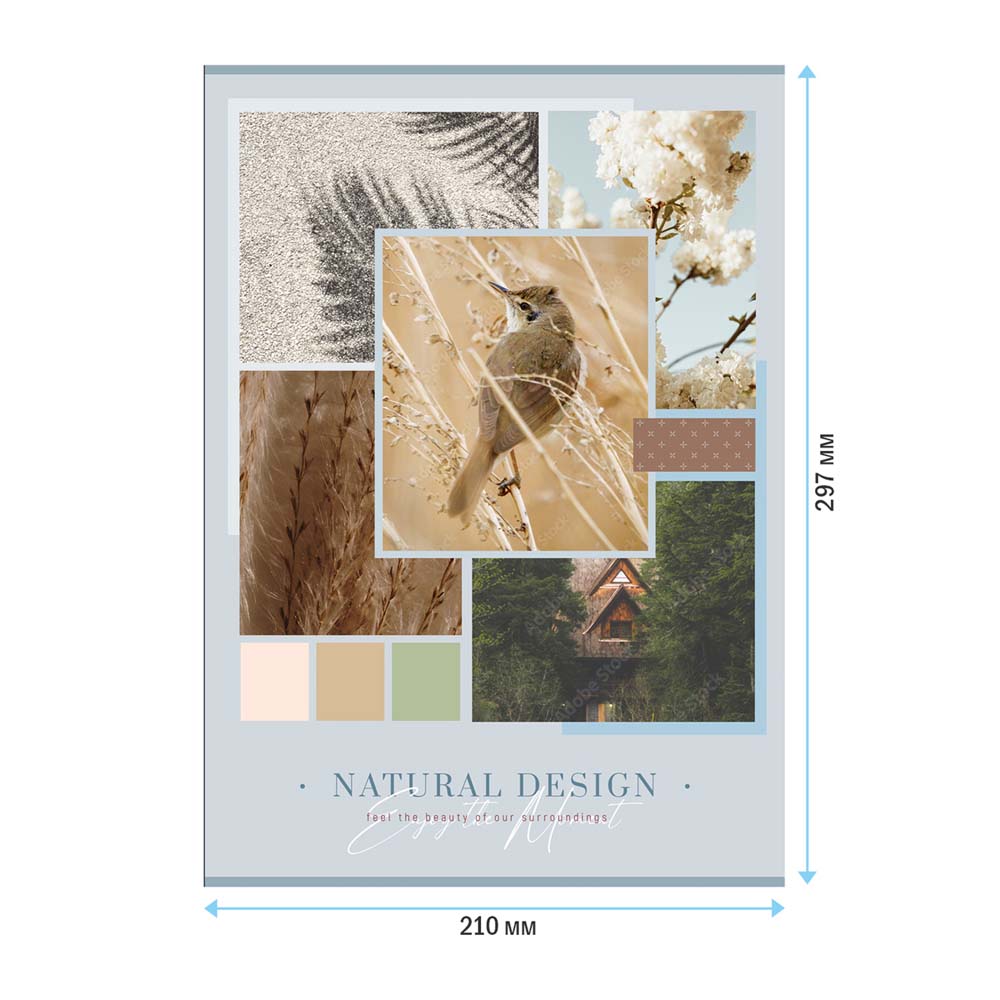 Тетрадь а4 80л. лин. "путешествия. natural design" (artspace) б/б