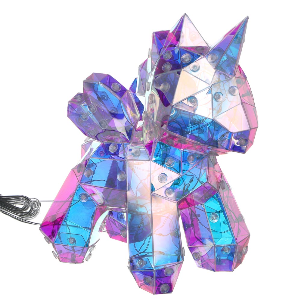 Светильник декор. "единорог" 13х20см 70 led ламп