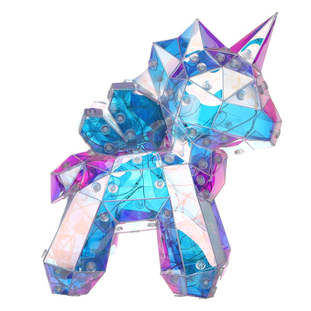 Светильник декор. "единорог" 13х20см 70 led ламп