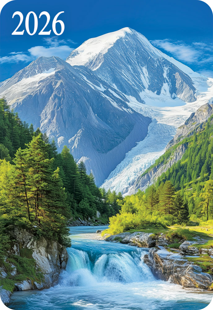 Календарь карманный 2026 "горы"