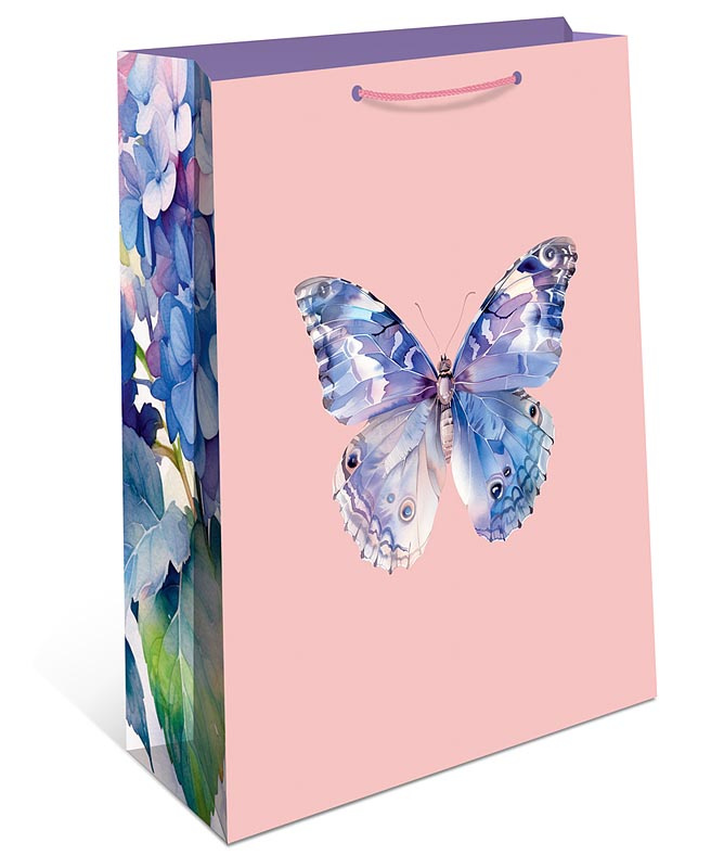 Пакет подарочный "бабочка" (26х32см)
