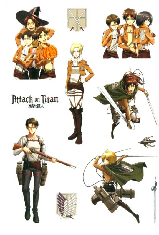 Альбом с наклейками "атака титанов 1"