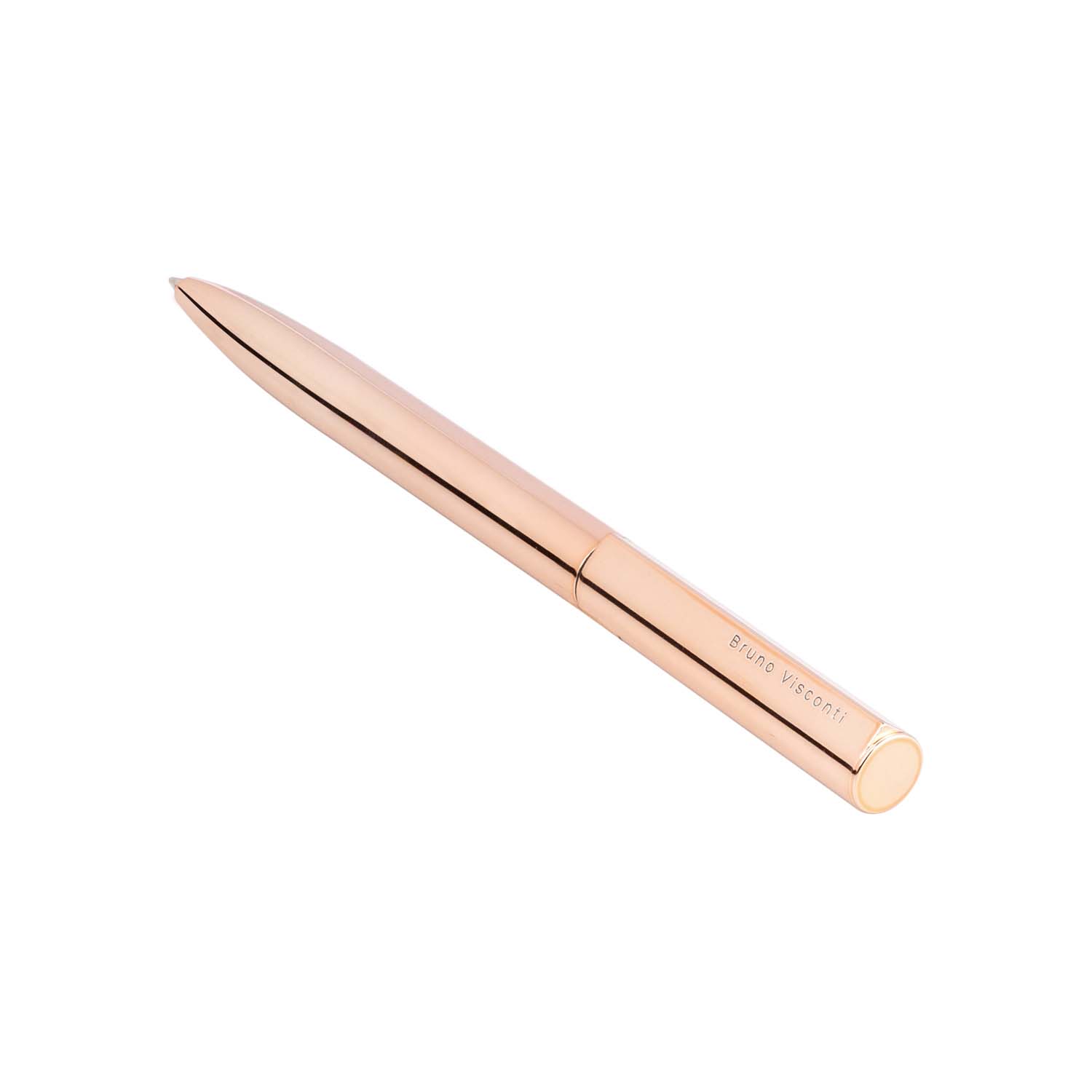 Ручка шар. авт.пов.мех. bruno visconti "torino" 1,0мм синяя корп.роз.золото
