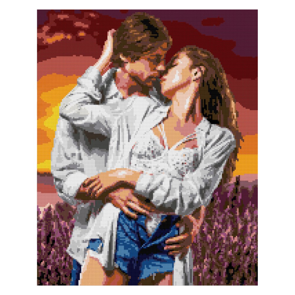 набор д/творч. алмазная мозаика 40х50см полная выкладка "пара влюблённых" Набор д/творч. алмазная мозаика 40х50см полная выкладка "пара влюблённых"