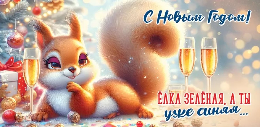 Конверт для денег "с новым годом! ёлка зелёная, а ты уже синяя" лак текст