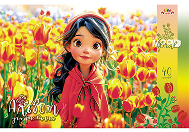 альбом д/рис. а4 40л.скрепка "милые девочки" (апплика) асс-т Альбом д/рис. а4 40л.скрепка "милые девочки" (апплика) асс-т