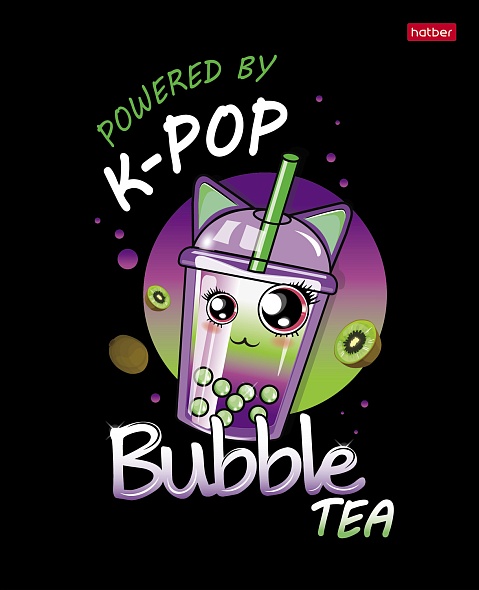 Тетрадь 48л. кл. "bubble tea" (hatber) б/б,глянц.лам.,асс-т