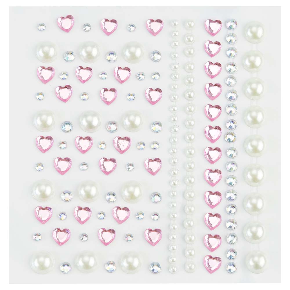 Наклейки стразы "pink shine" 16х10,5см