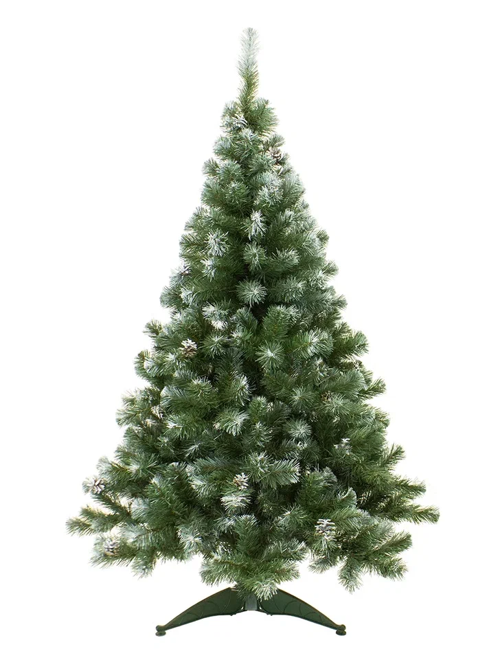 Ёлка 1,8 м "альпийская" заснеженная с шишками