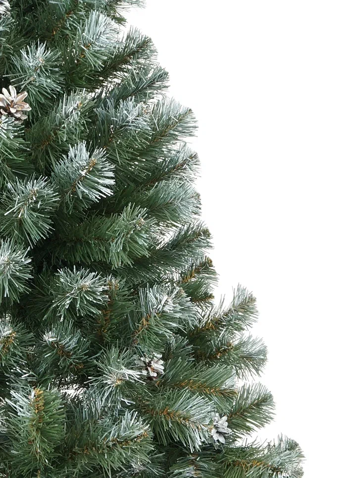 Ёлка 1,8 м "альпийская" заснеженная с шишками
